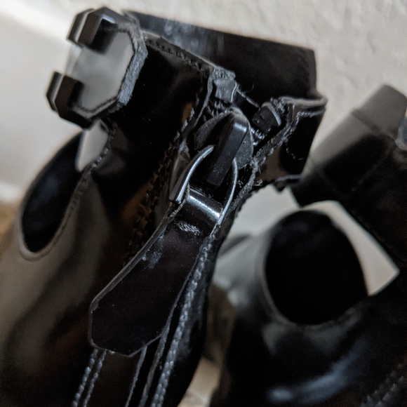 Ankle Strap Platform Booties/Pumps - Picture 7 of 10